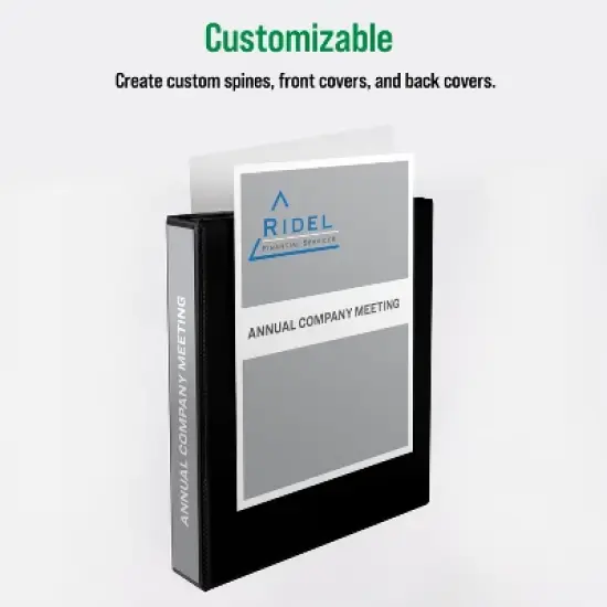 Office Essentials Economy View 3 Ring Binders, 1.5" Round Rings, 2.1" Spine, 275-Sheet Capacity, White Binders (12-Pack of 03426) image {1}