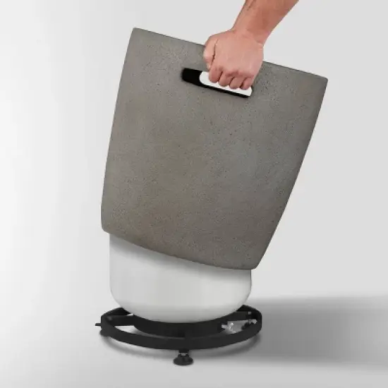 Riverside Propane Tank Cover Gray - Real Flame image {3}