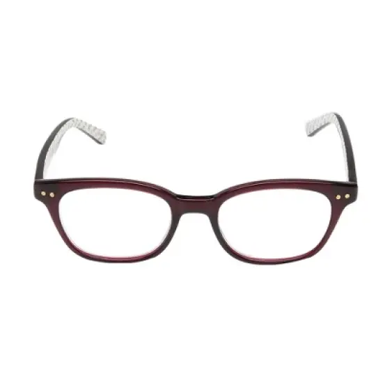 Kate Spade KS REBECCA2 LHF Womens Square Reading Glasses Opal Burgundy 49mm image {1}