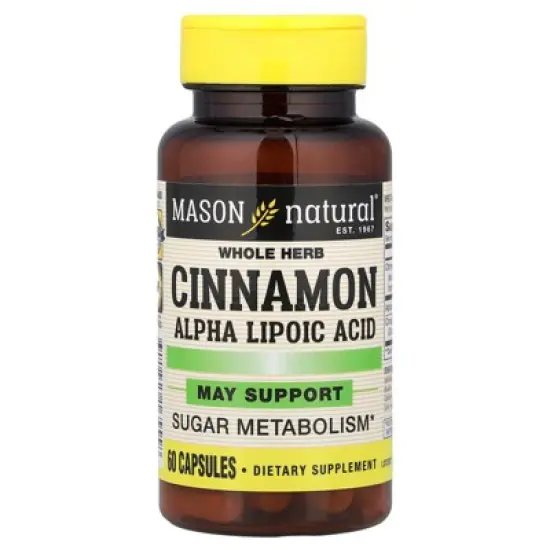 Mason Natural Cinnamon Alpha Lipoic Acid, 60 Capsules image {4}