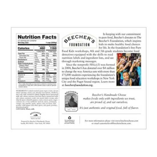 Beecher's Frozen Handmade Cheese Frozen "World's Best" Mac & Cheese - 20oz image {1}