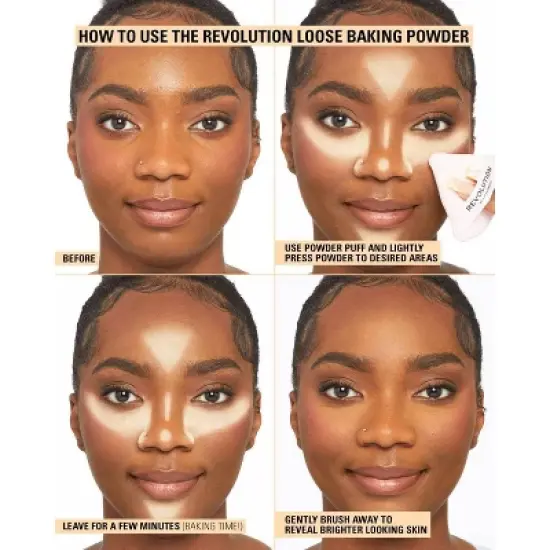 Makeup Revolution Loose Baking Powder - 1.12oz image {4}