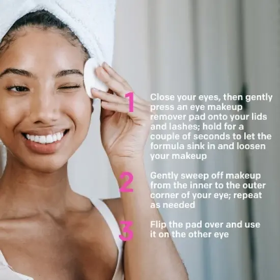 Almay Longwear & Waterproof Eye Makeup Remover Pads image {2}