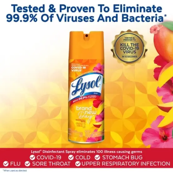 Lysol Mango Disinfectant Aerosol Spray - 12.5 fl oz image {2}