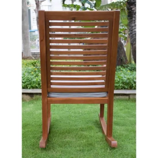 Nantucket Rocking Chair with Gray Cushion - Merry Products image {5}