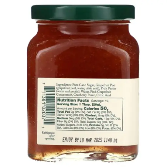 Stonewall Kitchen Pink Grapefruit Marmalade, 13 oz (369 g) image {1}