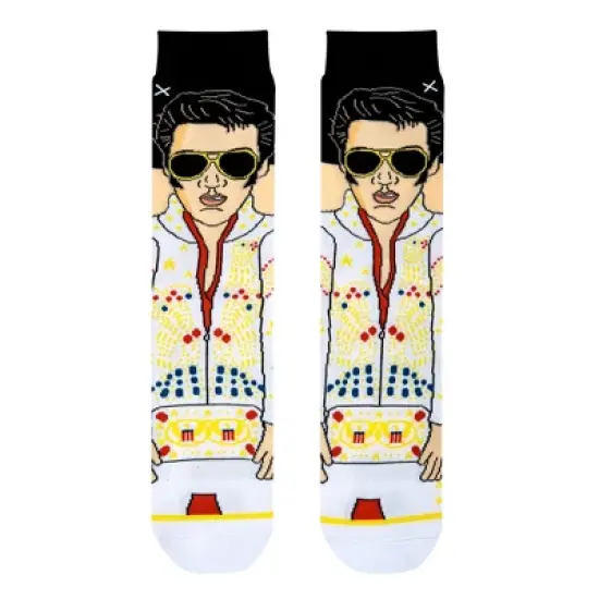 Odd Sox, Elvis Presley, The King of Rock N Roll Men's Socks, Fun Collector Gifts image {3}