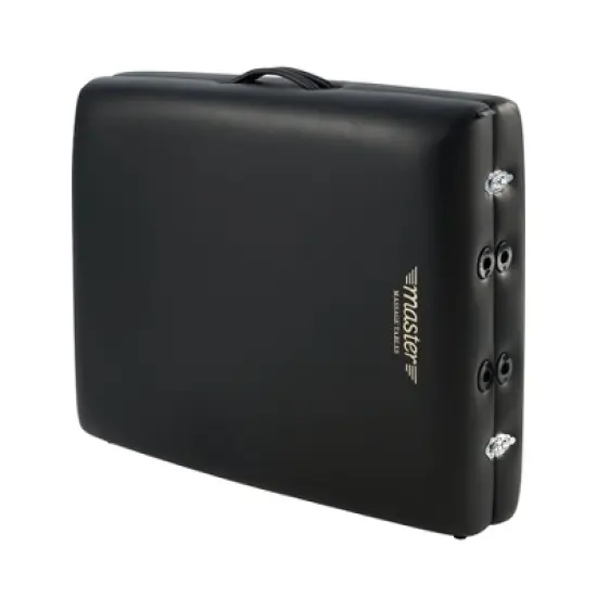 Master Massage 31" Montclair Pro Portable Massage Table Package, Memory Foam Cushioning, Reiki Panels, Shiatsu Cable Release- Black image {8}