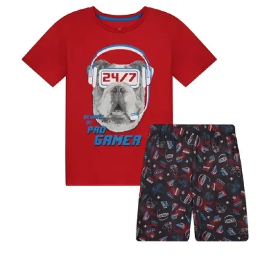 Sleep On It Boys Pro-Gamer 2-Piece Pajama Sleep Shorts Set image {7}
