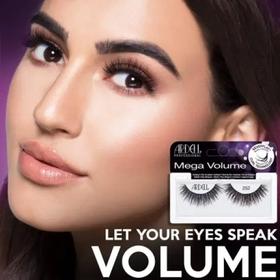 Ardelll Professional Mega Volume Lashes - 252 (3 Pack) image {1}