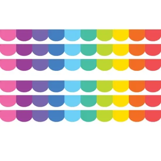 Teacher Created Resources&reg; Colorful Scalloped Die-Cut Border Trim, 35 Feet Per Pack, 6 Packs image {4}