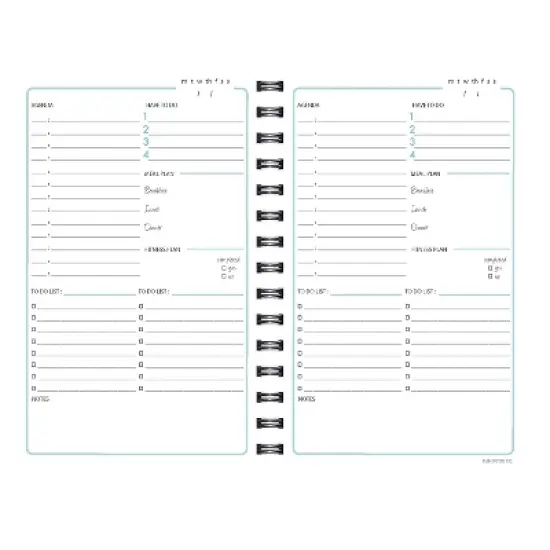 Kahootie Co. Kahootie Co It's That Kinda Day - Daily Planner 6" x 9" Teal Polka Dots (ITKDTPD) image {3}