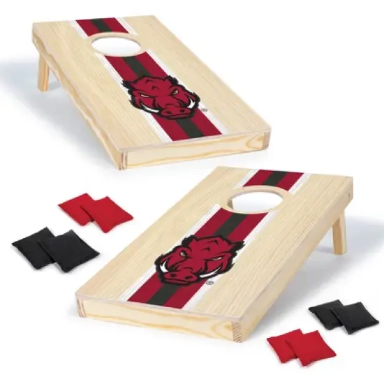 NCAA Arkansas Razorbacks 1'x2' Wood Cornhole Set image {7}