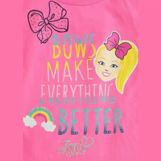 JoJo Siwa Girls Crossover T-Shirt and Leggings Outfit Set Little Kid to Big Kid  image {3}