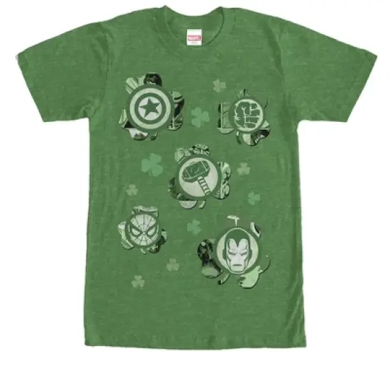 Men's Marvel St. Patrick's Day Clover Icon T-Shirt image {2}