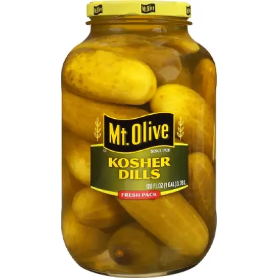 Mt. Olive Whole Kosher Dill Pickles - 128 fl oz image {5}