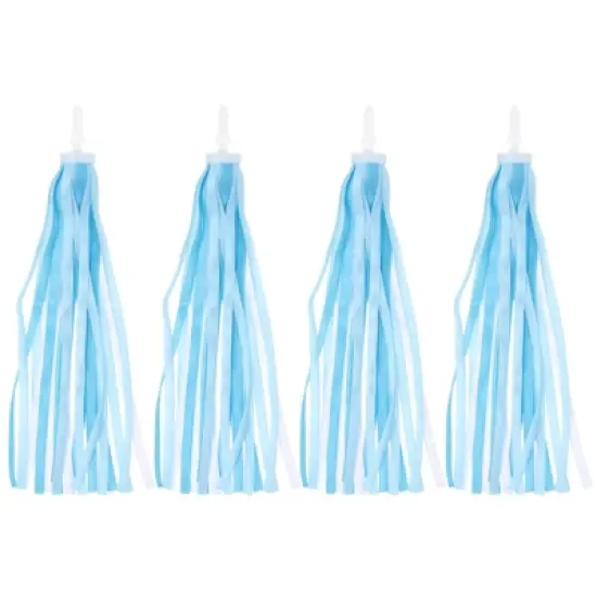 Unique Bargains Handlebar Tassel Ribbon Decorations Scooter Bike Streamers 4 Pcs image {7}