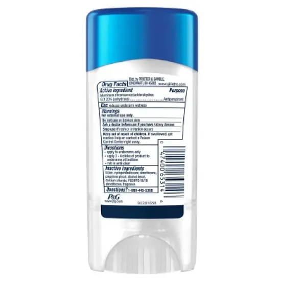 Gillette Antiperspirant Deodorant for Men Clinical Clear Gel - Cool Wave 72 Hour Sweat Protection - 2.6oz image {6}
