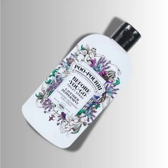 Poo-Pourri Before-You-Go Toilet Spray | Unique essential oil formula helps your home - Lavender PepperMint (16 oz) XL Refll image {1}