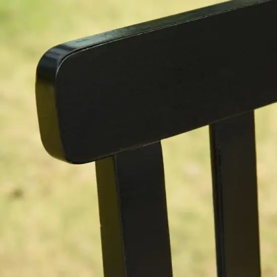 Okak 2-Seater Hanging Porch Swing Chair with Slatted Design,Outdoor Patio Swing with Chains,Bench Swing for Backyard,Garden,Deck image {6}