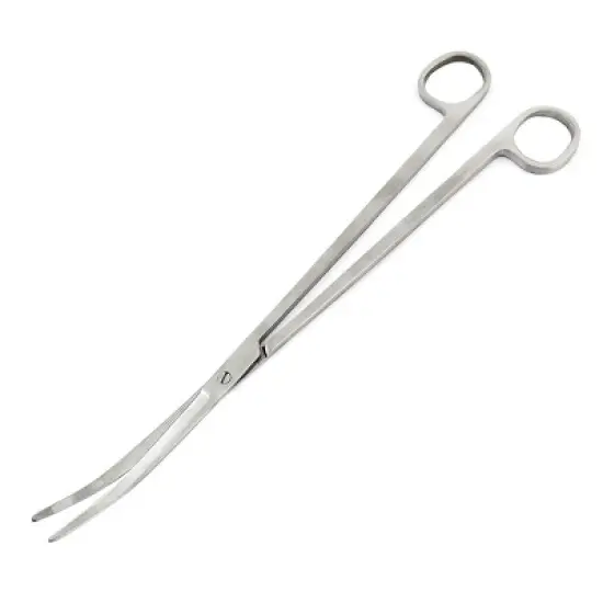 Unique Bargains Aquarium Fish Tank Stainless Steel Plant Scissors 10" Long image {3}