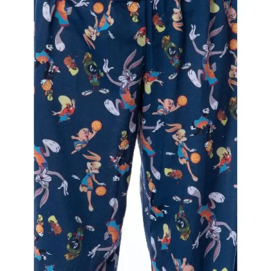 Looney Tunes Boys' Space Jam Tune Squad Movie Raglan Sleep Pajama Set Blue image {3}