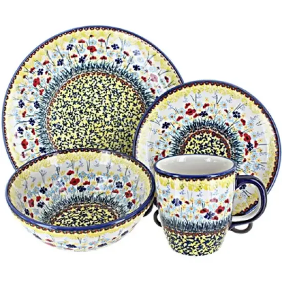 Blue Rose Polish Pottery Manufaktura Dinnerware (16PC) image {12}