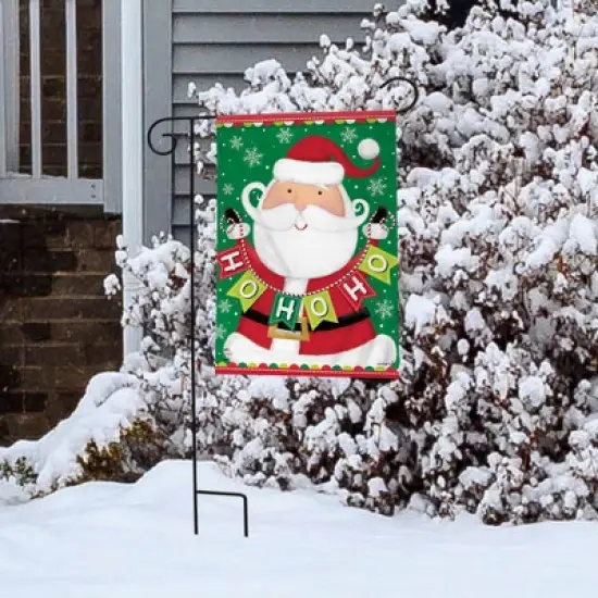 Briarwood Lane Santa Ho Ho Ho Christmas Garden Flag Holiday 12.5" image {3}