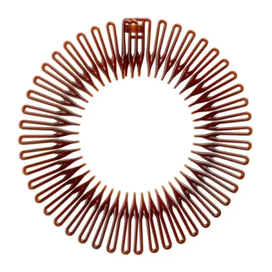 Glamlily 12 Pack 90s Zig Zag Style Circle Headbands with Teeth for Women's Hair Accessories (3 Assorted Colors) image {7}