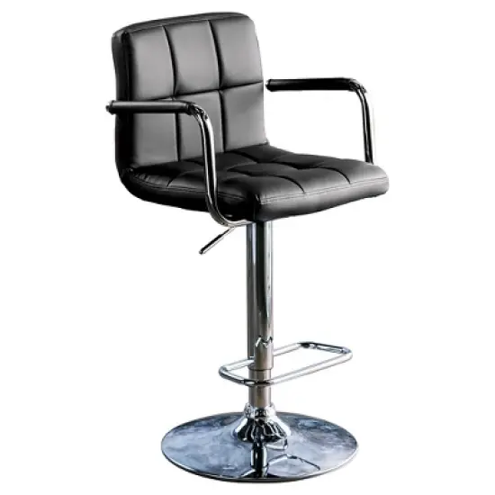 Ethan Adjustable Swivel Barstool with Arms - Furniture of America image {12}