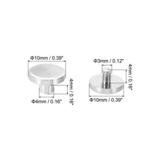 Unique Bargains Brass Leather Belt Scrapbook Binding Kits M5 Chicago Screws 50 Sets image {1}