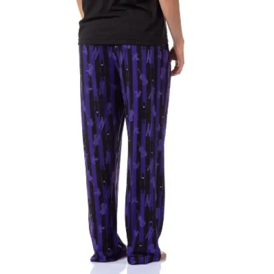 Wednesday Addams Women's Nevermore Academy Allover Print Sleep Pajama Pants Purple image {3}