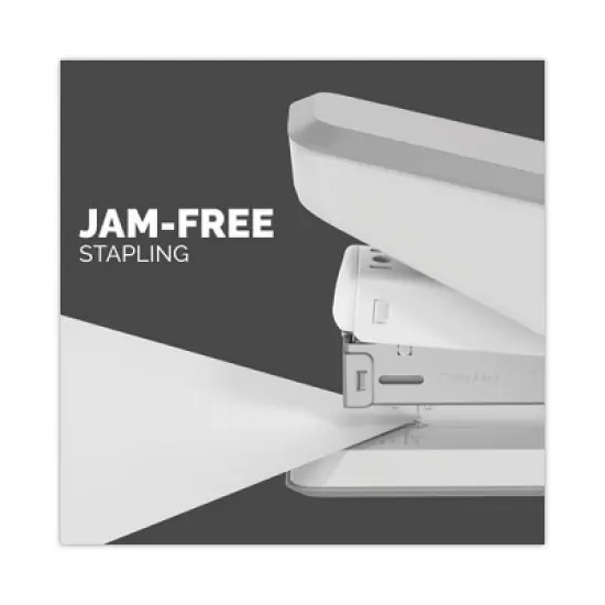 Fellowes LX840 EasyPress Half Strip Stapler, 25-Sheet Capacity, White image {2}