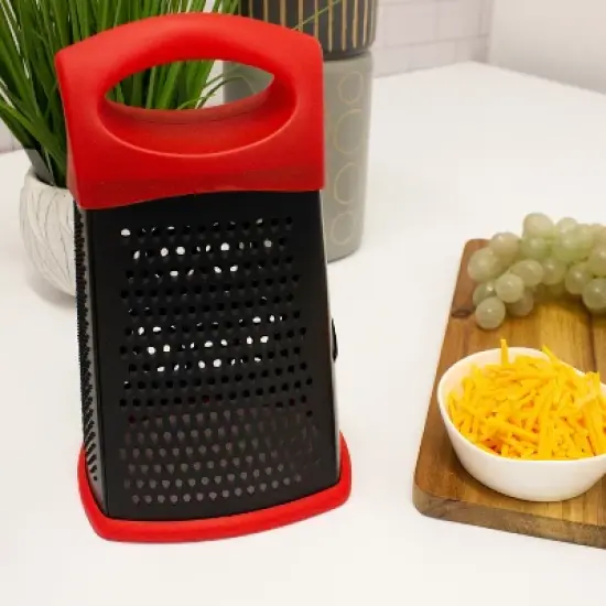 BergHOFF CooknCo 10" Non-Stick Grater, Red & Black image {3}