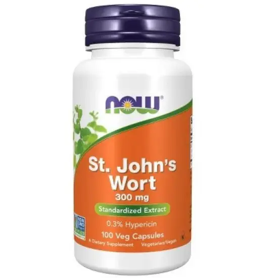 St. John's Wort 300mg Extract by Now Foods  -  100 Capsule image {3}
