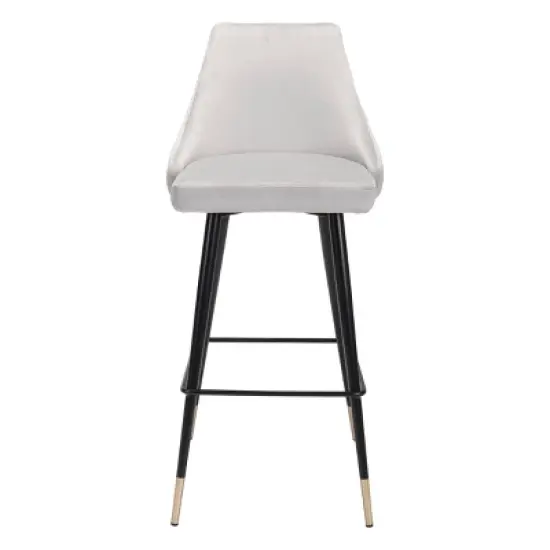 29.5" Luxe Velvet Barstool - ZM Home image {2}