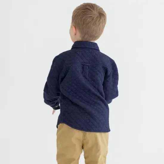 RuggedButts Toddler Boys Quilted Long Sleeve Button Down Shirt image {4}
