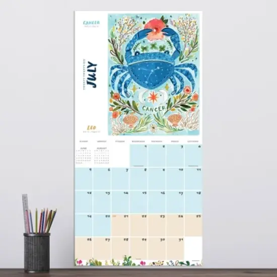 TF Publishing 13.5"x14.5" 2026 Zodiac Wall Calendar image {2}
