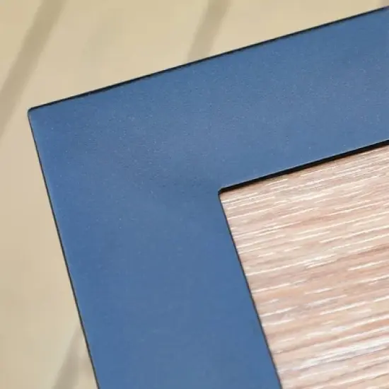 5pc Patio Dining Set with 36" Square Acacia Table and Stackable Chairs - Captiva Designs image {5}