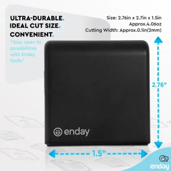 Electric Letter Envelope  Opener, Battery Operated - Letter Opener Envelope Slitter Portable & Safe Blade Design Mail Opener - Enday image {2}