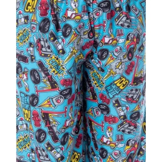 DC Comics Boy's Teen Titans Go! Chill 2-Piece Raglan And Pants Pajamas Set image {2}