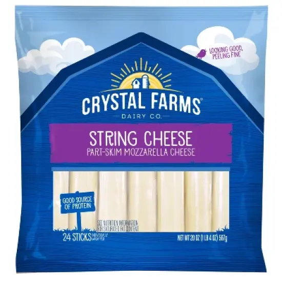 Crystal Farms Wisconsin String Cheese - 20oz/24ct image {7}