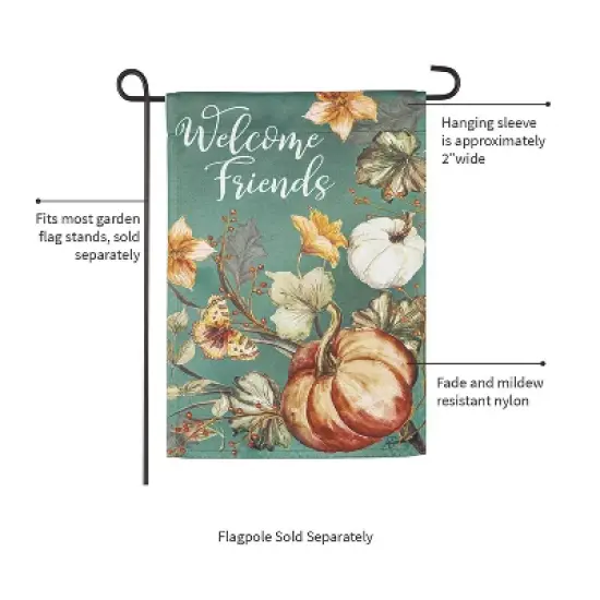 Autumn Vines Garden Suede Flag image {3}