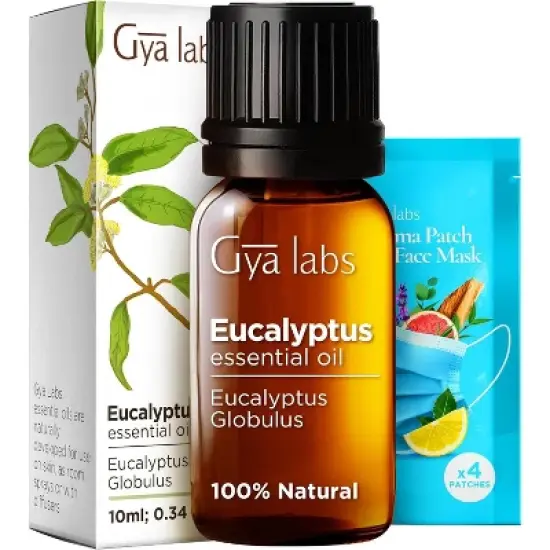 Gya Labs Eucalyptus Essential Oil 0.34 Fl Oz Fresh Cooling Scent image {1}