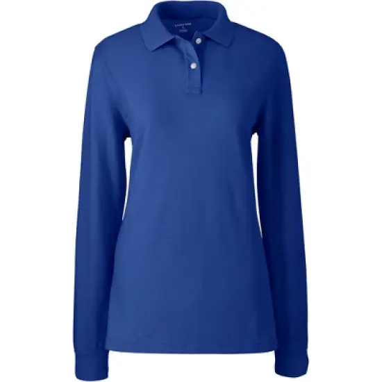School Uniform Young Women's Long Sleeve Mesh Polo Shirt image {6}