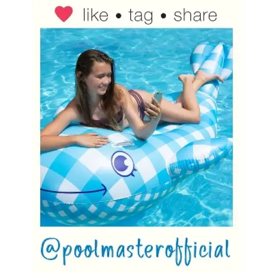 Poolmaster Willy The Whale Swimming Pool Float Rider image {14}