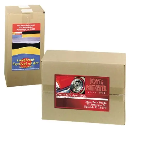 Avery Shipping Labels, Sure Feed Technology, Print to the Edge, Permanent Adhesive, 4-3/4" x 7-3/4", 50 Labels (6876) image {7}