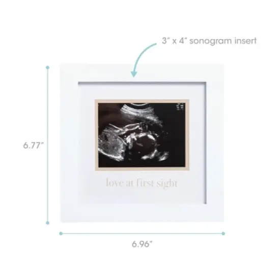 Pearhead 3" x 4" Love at First Sight Sonogram Frame image {6}
