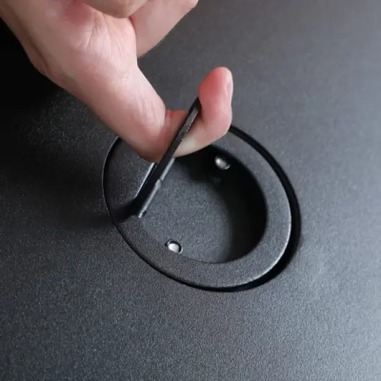 Captiva Designs Metal Gas Square Outdoor Fire Pit Table With Lid Black: 28-Inch, 50000 BTU, Patio Heater image {4}