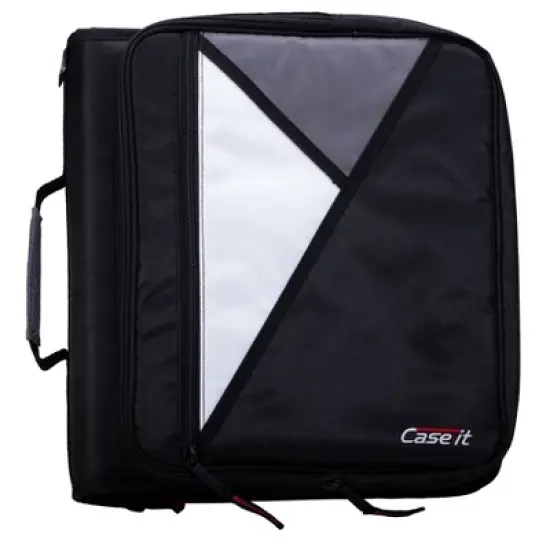 Case-it 2" Laptop Zipper Binder Black image {7}